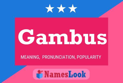 Gambus Name Poster