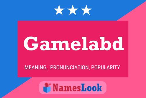 Gamelabd Name Poster