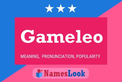 Gameleo Name Poster