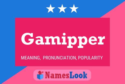 Gamipper Name Poster