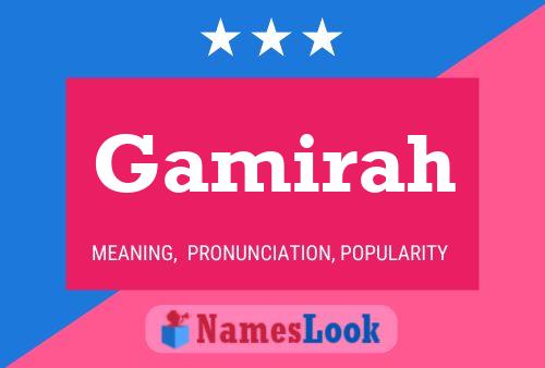 Gamirah Name Poster