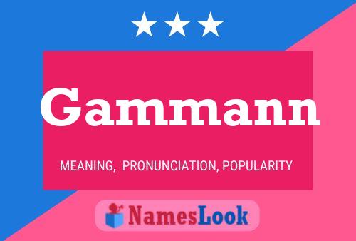 Gammann Name Poster