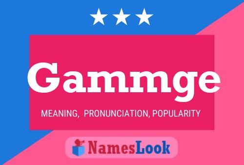 Gammge Name Poster