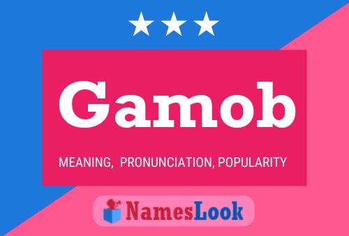 Gamob Name Poster