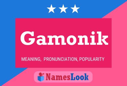 Gamonik Name Poster