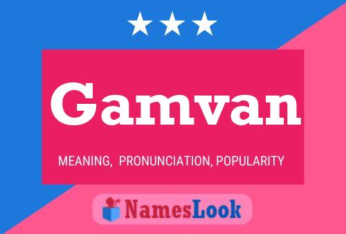 Gamvan Name Poster