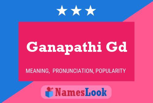 Ganapathi Gd Name Poster