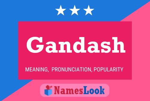 Gandash Name Poster