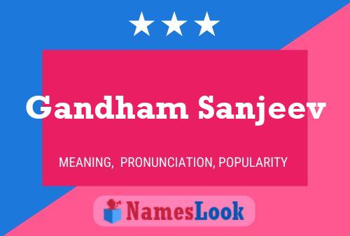 Gandham Sanjeev Name Poster