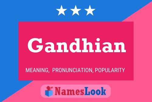 Gandhian Name Poster