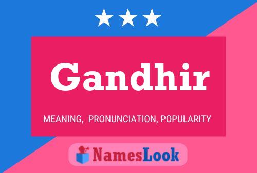 Gandhir Name Poster