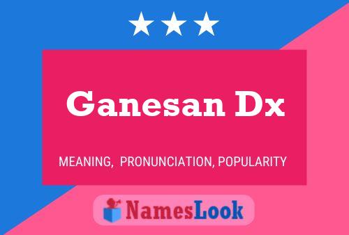 Ganesan Dx Name Poster