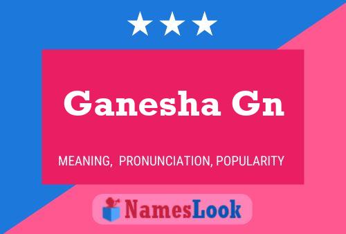 Ganesha Gn Name Poster