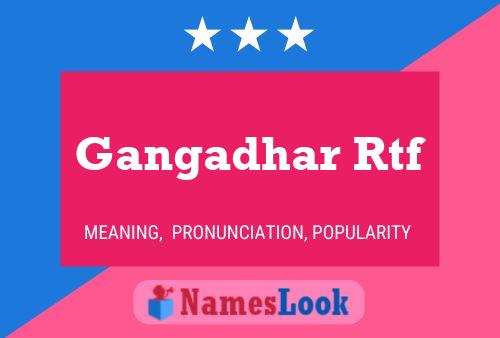 Gangadhar Rtf Name Poster