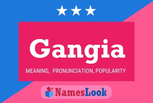 Gangia Name Poster