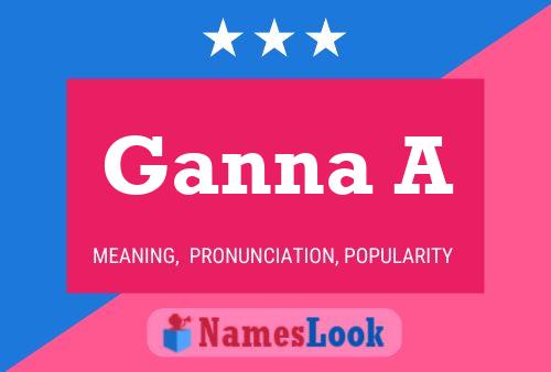 Ganna A Name Poster