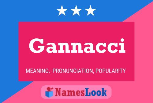 Gannacci Name Poster