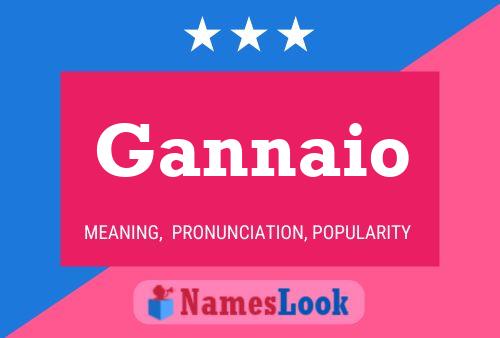 Gannaio Name Poster