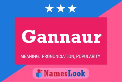 Gannaur Name Poster