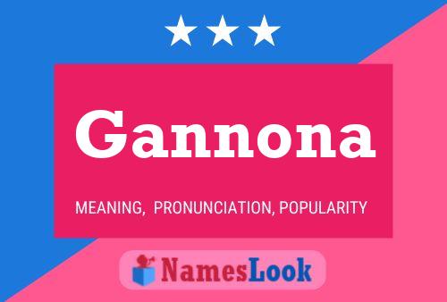 Gannona Name Poster