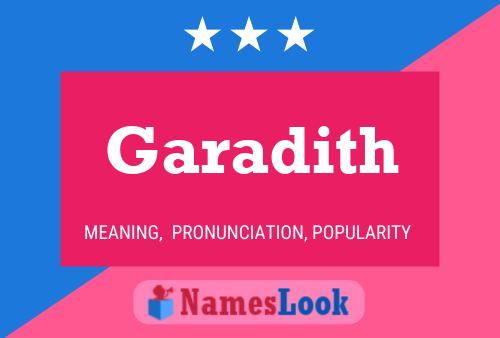 Garadith Name Poster