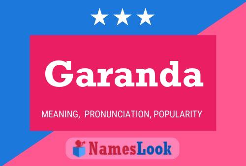 Garanda Name Poster