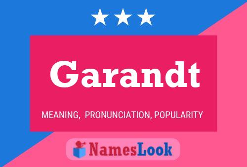 Garandt Name Poster