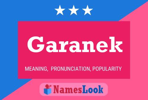 Garanek Name Poster