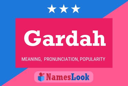 Gardah Name Poster