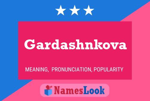 Gardashnkova Name Poster