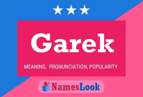 Garek Name Poster