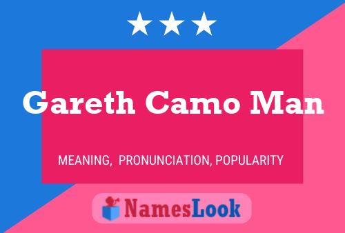 Gareth Camo Man Name Poster