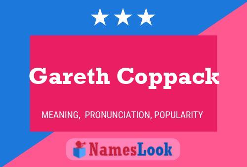 Gareth Coppack Name Poster