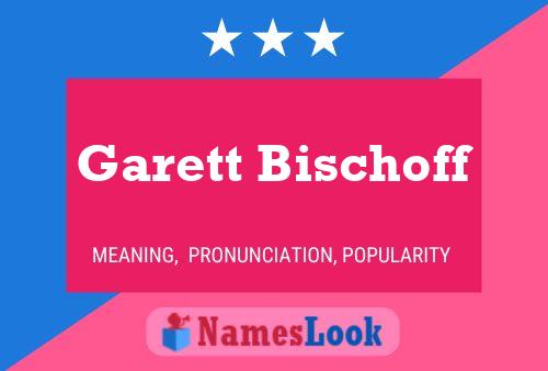 Garett Bischoff Name Poster