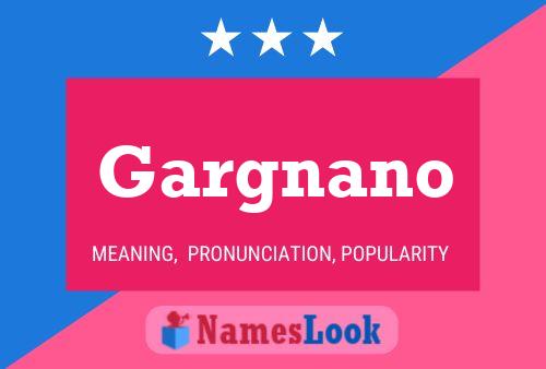 Gargnano Name Poster