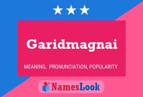 Garidmagnai Name Poster