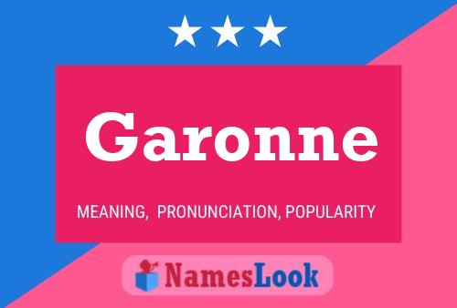 Garonne Name Poster