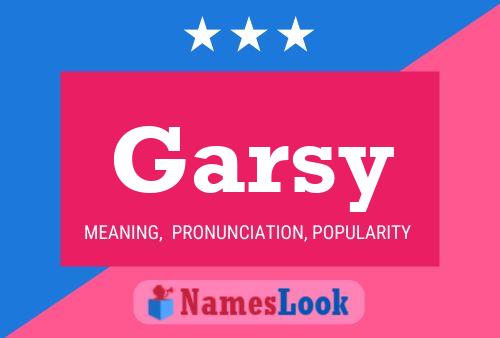 Garsy Name Poster