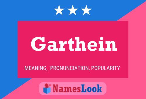 Garthein Name Poster