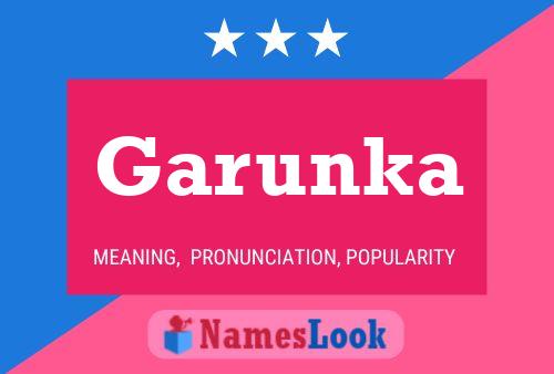 Garunka Name Poster