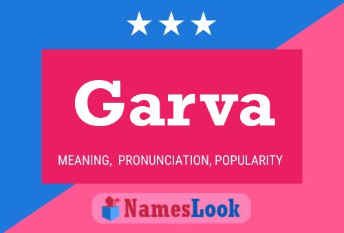 Garva Name Poster