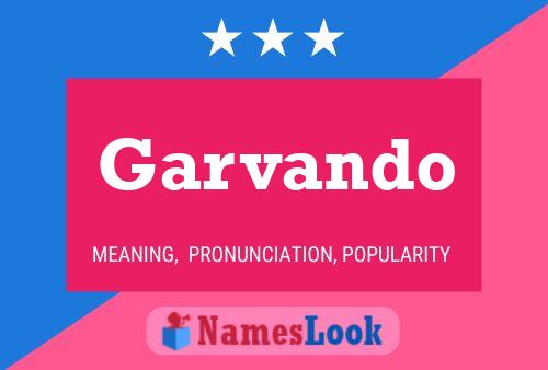 Garvando Name Poster