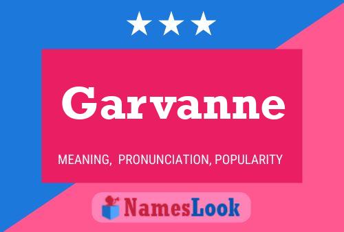 Garvanne Name Poster