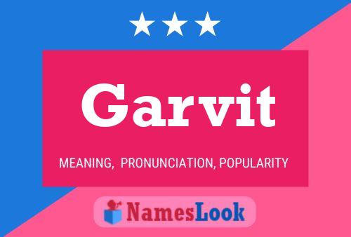 Garvit Name Poster