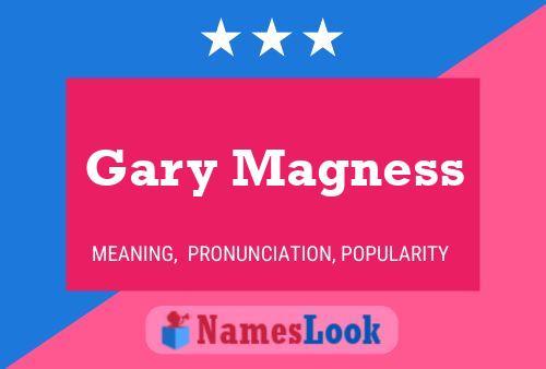 Gary Magness Name Poster