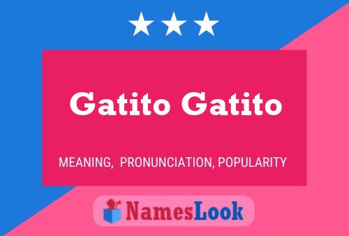 Gatito Gatito Name Poster