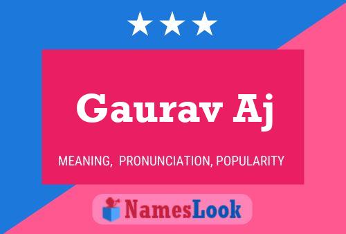 Gaurav Aj Name Poster