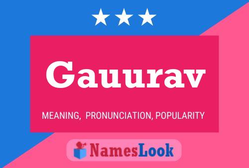 Gauurav Name Poster