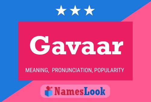 Gavaar Name Poster