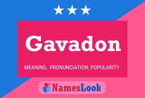 Gavadon Name Poster